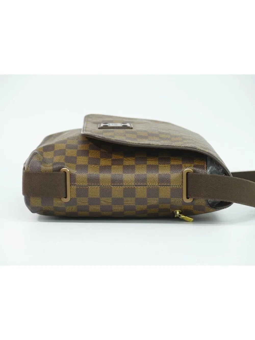 Louis Vuitton LV Brooklyn MM Damier Ebene Shoulder Bag Brown